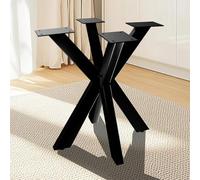 Cavabien Pieds de table basse, de bureau avec coussinets antidérapants - Pieds de banc modernes en métal pour meubles à construire soi-même - Pour bancs, bureaux, chaises, tables à manger - Forme