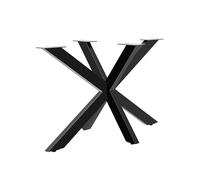 Cavabien Pieds de table basse, de bureau avec coussinets antidérapants - Pieds de banc modernes en métal pour meubles à construire soi-même - Pour bancs, bureaux, chaises, tables à manger - Forme