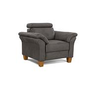 CAVADORE Ammerland Canapé Microfibre Florence Anthracite 1 Place