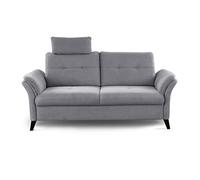 CAVADORE Canapé 3 Places Grönland/Canapé scandinave 3 Places avec Ressorts ensachés, réglage de Profondeur d'assise + têtière / 193x90x102 / Tissage Plat