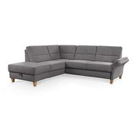 CAVADORE Canapé d'angle Wyk avec Noyau à Ressorts et méridienne Gris 238 x 90 x 213 cm