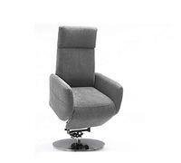 Cavadore Cobra Fauteuil Relax Inclinable, Réglable avec 2 Moteurs Électriques Et Fonction Releveur, avec Télécommande, Max 130 kg, L : 71 x 112 x 82 cm, Gris Clair