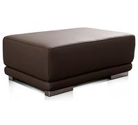 CAVADORE Corianne Pouf Rectangulaire en Similicuir, 103 x 41 x 69 cm, Marron