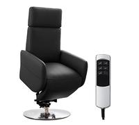 CAVADORE Fauteuil TV Cobra avec 2 Moteurs électriques et Aide au Levage/Fauteuil TV électrique avec télécommande, Fonction Relaxation, Fonction inclinable, jusqu'à 130 kg, L : 71 x 112 x 82 cm, en