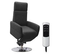 Cavadore Fauteuil TV Cobra avec 2 moteurs électriques et aide au levage/fauteuil TV électrique avec télécommande, fonction relaxation, fonction inclinable, jusqu'à 130 kg, L : 71 x 112 x 82 cm, aspect