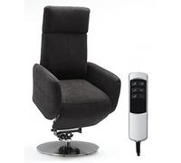 Cavadore Fauteuil TV Cobra avec 2 Moteurs électriques et Aide au Levage/Fauteuil TV réglable électriquement avec télécommande/Fonction Relaxation/Fonction allongée/jusqu'à 130 kg/L : 71 x 112
