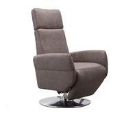 Cavadore Fauteuil TV Cobra avec 2 moteurs électriques - Fauteuil TV électrique avec télécommande - Fonction relaxation - Fonction couchage - Ergonomie M - Charge maximale : 130 kg - 71 x 110 x 82 cm -