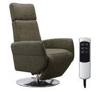 CAVADORE Fauteuil TV Cobra avec 2 Moteurs électriques - Fauteuil TV électrique avec télécommande - Fonction Relaxation - Fonction Couchage - Ergonomie M - Charge maximale : 130 kg - 71 x 110 x 82 cm
