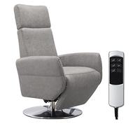 Cavadore Fauteuil TV Cobra avec 2 moteurs électriques - Fauteuil TV électrique avec télécommande - Fonction relaxation - Fonction couchage - Ergonomie L - Charge maximale : 130 kg - 71 x 112 x 82 cm -