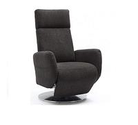 Cavadore Fauteuil TV Cobra avec 2 Moteurs électriques - Fauteuil TV réglable électrique avec télécommande - Fonction Relaxation - Fonction Couchage - Ergonomie M - Charge maximale : 130 kg - 71 x 110