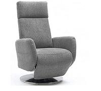 Cavadore Fauteuil TV Cobra avec 2 Moteurs électriques - Fauteuil TV réglable électrique avec télécommande - Fonction Relaxation - Fonction Couchage - Ergonomie S - Charge maximale : 130 kg - 71 x 108