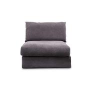 CAVADORE Fiona Module de canapé avec Dossier 94 x 90 x 112 cm Gris