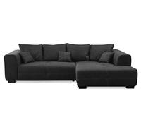 CAVADORE Mavericco Canapé d'angle XXL avec Coussin Gris foncé 285 x 69 x 170 cm