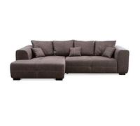 CAVADORE Mavericco Canapé d'angle XXL avec Coussin Marron 285 x 69 x 170 cm