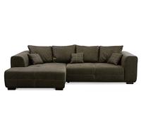 CAVADORE Mavericco Canapé d'angle XXL avec Coussin Vert foncé 285 x 69 x 170 cm