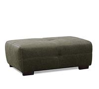 CAVADORE Mavericco Tabouret XXL avec Banc de Cheville Aspect Cuir - Design Moderne - Convient pour Le Grand canapé et Le canapé d'angle Mavericco - 108 x 71 x 41 - Vert foncé