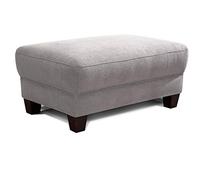 CAVADORE Tabouret Gootlaand - Convient pour Ensemble Maison de Campagne Gootlaand - Tabouret avec Noyau à Ressorts - 101 x 66 x 45 cm - Gris Clair