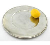 Cavagnini Assiette de présentation Marque-Place En étain Diamètre 32 cm Fabriqué en Italie