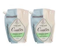 Cavaillès Recharge Gel Bain Douche Amande Verte 2x1000 ml