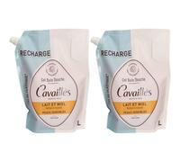 Cavaillès Recharge Gel Bain Douche Laitr et Miel 2x1000 ml