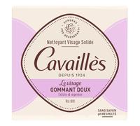 CAVAILLES - Savon Visage Gommant Doux Riz Bio ROGE | Exfoliation Onctueuse | Pour une Peau Rayonnante | le solide de 70g | LOT DE 3