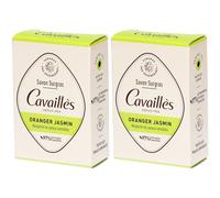 CAVAILLES Savons Surgras Oranger et Jasmin Savon 2x100 g
