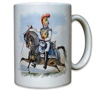 Cavalier 1 régiment Carabiniers Cavalerie onglet la France Peintures Armée Française - Tasse à café # 11445