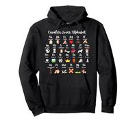 Cavalier Amusant King Charles Spaniel Cavalier Alphabet Sweat à Capuche