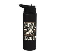 Cavalier Cheval L'Équitation Cavalière Stainless Steel Insulated Water Bottle