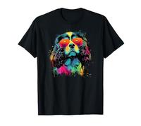 Cavalier coloré King Charles Spaniel Dad Funny Dog Lover T-Shirt