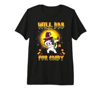 Cavalier Dabbing Dog Will Dab for Candy Funny Halloween T-Shirt Haut de Gamme