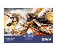Cavalier de Licorne ailée 1000 Pièces Puzzle Premium Ambiance d'aventure Mythique Puzzle Classique Carton Haut De Gamme - Anti-Stress, Déco Murale, Cadeau Femmes, Hommes, Seniors 70x50cm/pcs