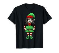 Cavalier de Noël amusant avec épagneul King Charles T-Shirt