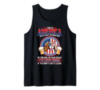 Cavalier Dog This America We Love Dogs 4th of July Débardeur