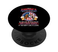 Cavalier Dog This America We Love Dogs 4th of July PopSockets PopGrip Adhésif