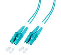 Cavalier duplex LC-LC 50/125µm, OM3, LSZH -- aqua, 1.2mm, 0,5m