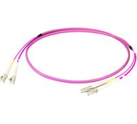 Cavalier duplex LC-LC 50/125µm, OM4 -- LSZH,erika violet, Flat Twin 3x5mm, 50m