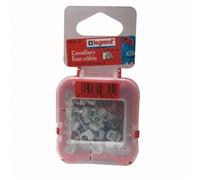 Cavalier fixe-câble Multifix x100 - D: 10 mm à D: 14 mm - gris