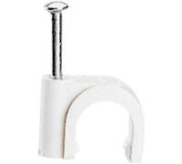 Cavalier fixe-câble Multifix x20 - D: 10 mm à D: 14 mm - blanc