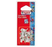 Cavalier fixe-câble Multifix x20 - D: 10 mm à D: 14 mm - gris