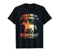 Cavalier Inspiration École d'équitation T-Shirt Graphique avec Valeur