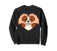 Cavalier King Charles Épagneul Cœur Mains Love Geste Chien Sweatshirt