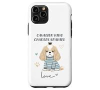 Cavalier King Charles Épagneul Dog Love Cute Puppy Crown Coque pour iPhone 11 Pro