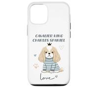 Cavalier King Charles Épagneul Dog Love Cute Puppy Crown Coque pour iPhone 12/12 Pro