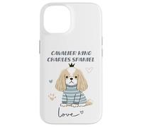 Cavalier King Charles Épagneul Dog Love Cute Puppy Crown Coque pour iPhone 14
