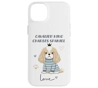Cavalier King Charles Épagneul Dog Love Cute Puppy Crown Coque pour iPhone 14 Plus