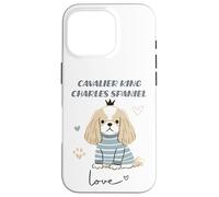 Cavalier King Charles Épagneul Dog Love Cute Puppy Crown Coque pour iPhone 16 Pro
