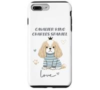 Cavalier King Charles Épagneul Dog Love Cute Puppy Crown Coque pour iPhone 7 Plus/8 Plus