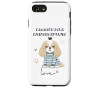 Cavalier King Charles Épagneul Dog Love Cute Puppy Crown Coque pour iPhone SE (2020) / 7/8