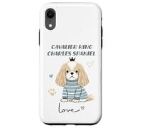 Cavalier King Charles Épagneul Dog Love Cute Puppy Crown Coque pour iPhone XR